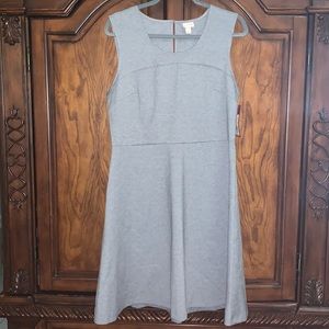 Merona mid-length dress, brand new and soft gray.